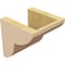 Ekena Millwork 6"W x 6"D x 6"H Wide Crestline Rough Cedar Woodgrain TimberThane Corbel, Primed Tan CORUR06X06X06CRERCPR - alternate 2